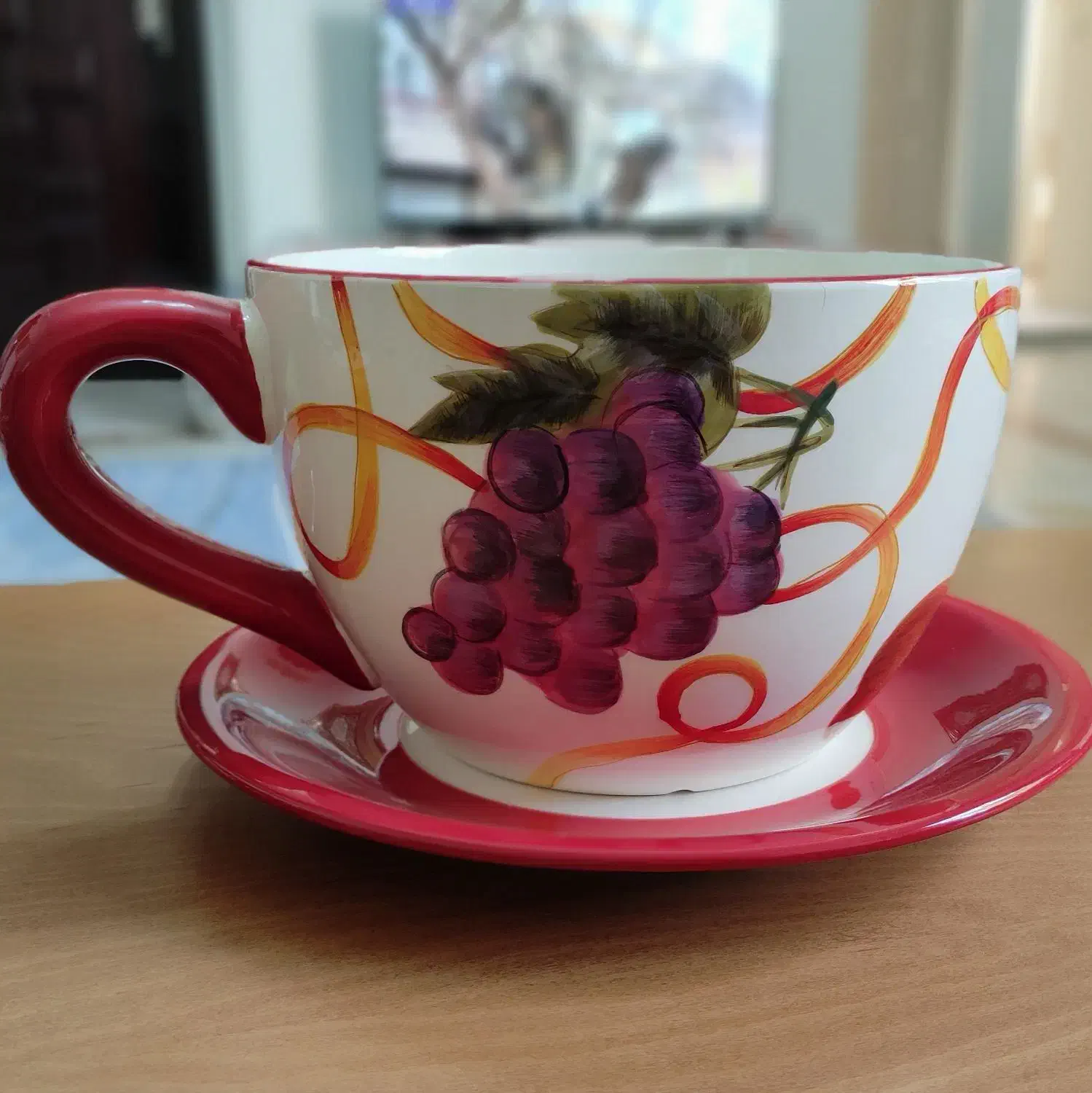 ظرف سرامیکی دکوراتیو سایز بزرگ رومیزی|صنایع دستی و سایر لوازم تزئینی|تهران, علم و صنعت|دیوار