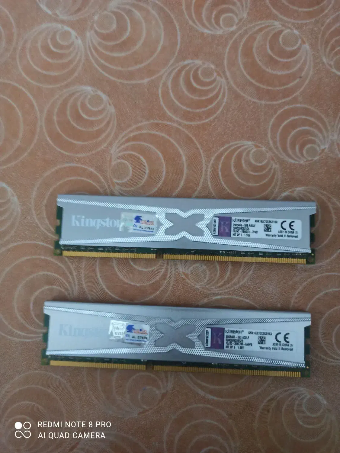 رم ۸ گیگ DDR3 هایپر ایکس|قطعات و لوازم جانبی رایانه|قم, شهر قائم|دیوار