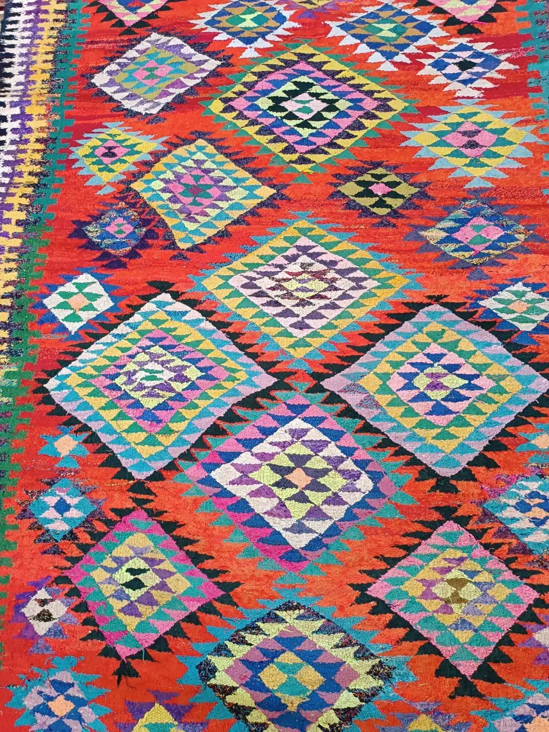 گلیم|گلیم، جاجیم، گبه|پلدختر, |دیوار