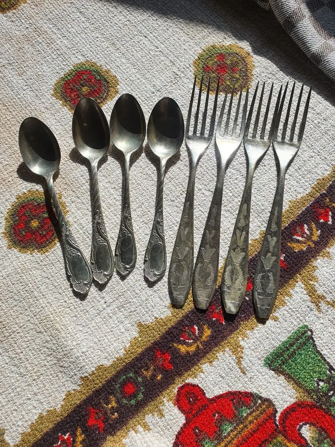 قاشق و چنگال عتیقه نقره|کلکسیون اشیاء عتیقه|تهران, جوانمردان (اندیشه)|دیوار