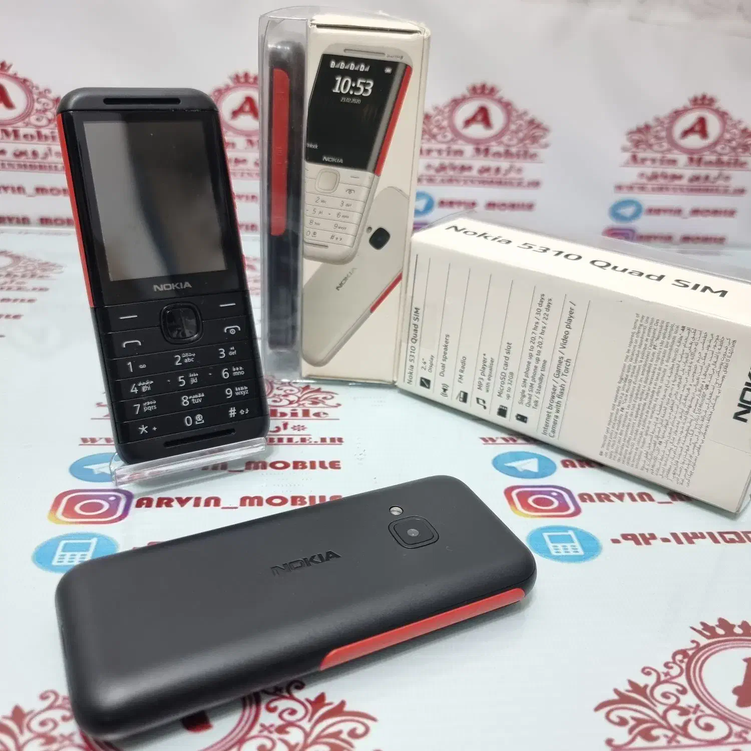 نوکیا ۵۳۱۰ چهارسیمکارت|موبایل|تهران, بازار|دیوار