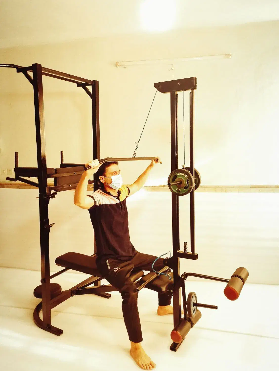 دستگاه بدنسازی خانگی هوم جیم مدرج هالتر دمبل وزنه|تجهیزات ورزشی|مشهد, خین عرب|دیوار