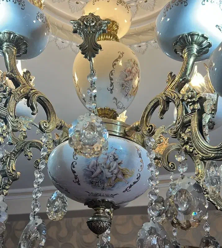 لوستر پذیرایی ۸شعله|لوستر و چراغ آویز|تبریز, |دیوار