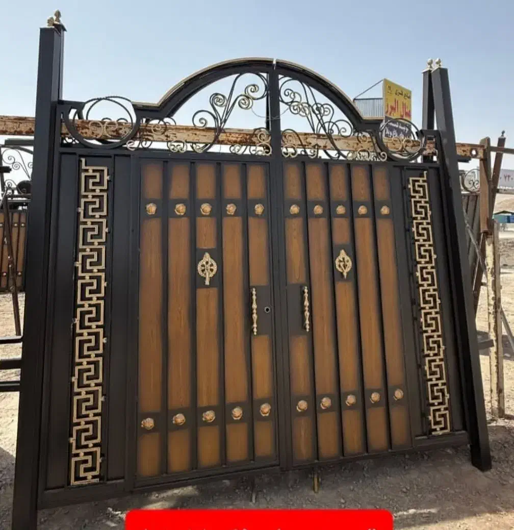 دروازه طرح چوب درب ویلا|مصالح و تجهیزات ساختمان|رشت, رشتیان|دیوار