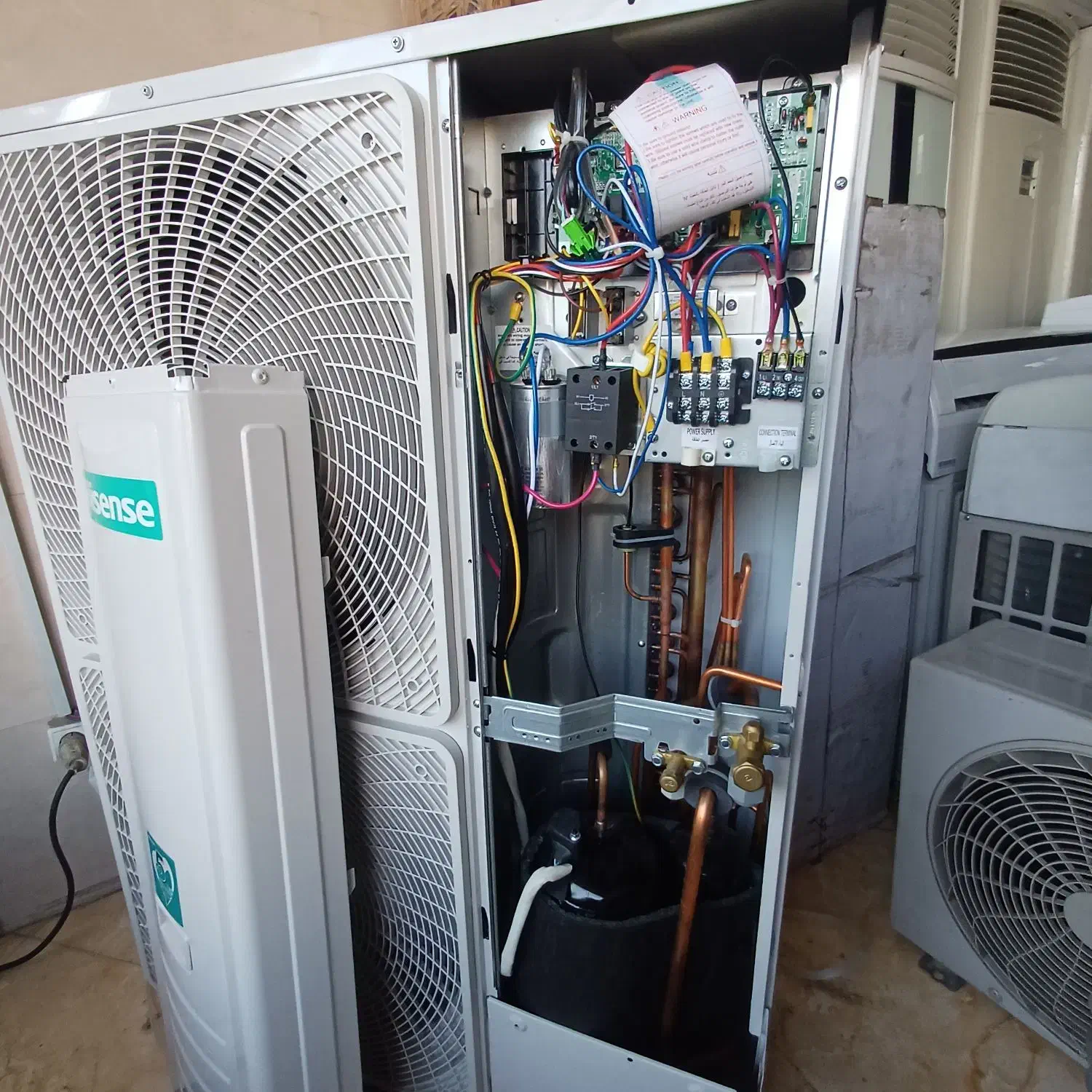 دوعدد کولر گازی هایسنس اکبند ایستاده 36000 اماراتی|کولر گازی و فن‌کوئل|تهران, خلیج فارس|دیوار