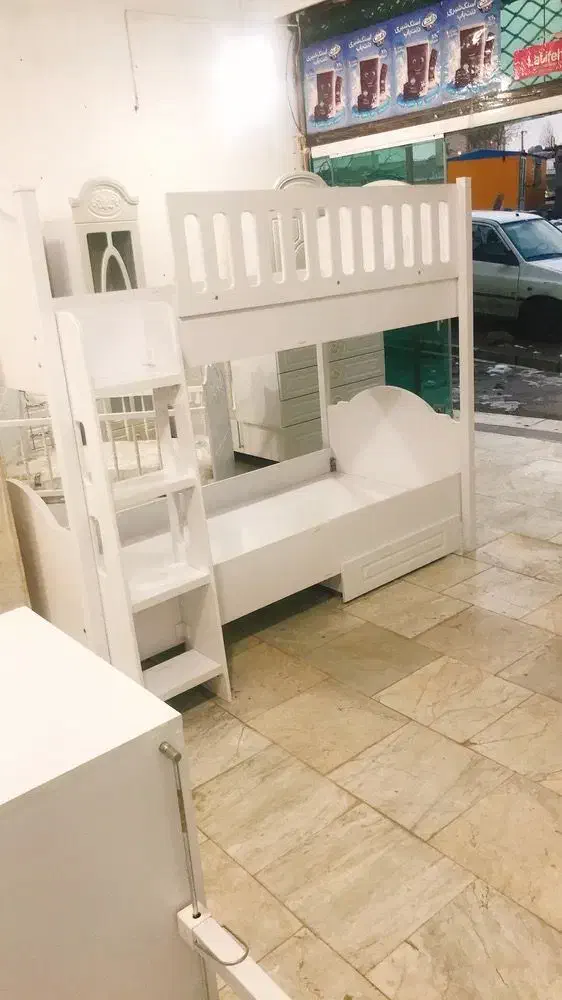تخت دو طبقه ام دی اف|تخت و سرویس خواب|پاکدشت, کبودگنبد|دیوار