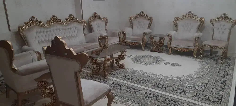 فروش مبلمان سلطنتی ۹ نفره|مبلمان خانگی و میز عسلی|دزفول, |دیوار