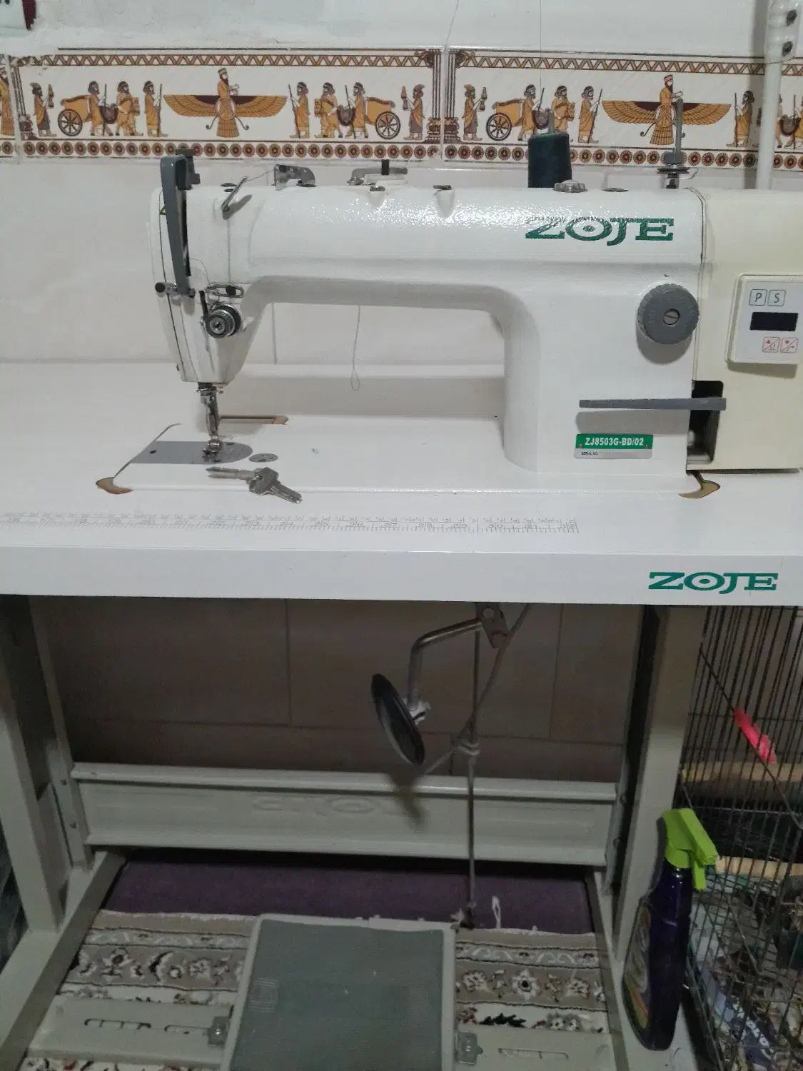 چرخ خیاطی زوجی دینام سرخود|چرخ خیاطی و ریسندگی|پاکدشت, پاکدشت (مامازند)|دیوار