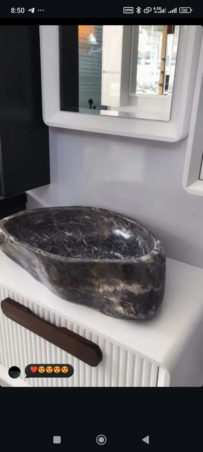 روشویی سنگ رودخانە ای|صنایع دستی و سایر لوازم تزئینی|سردشت, |دیوار