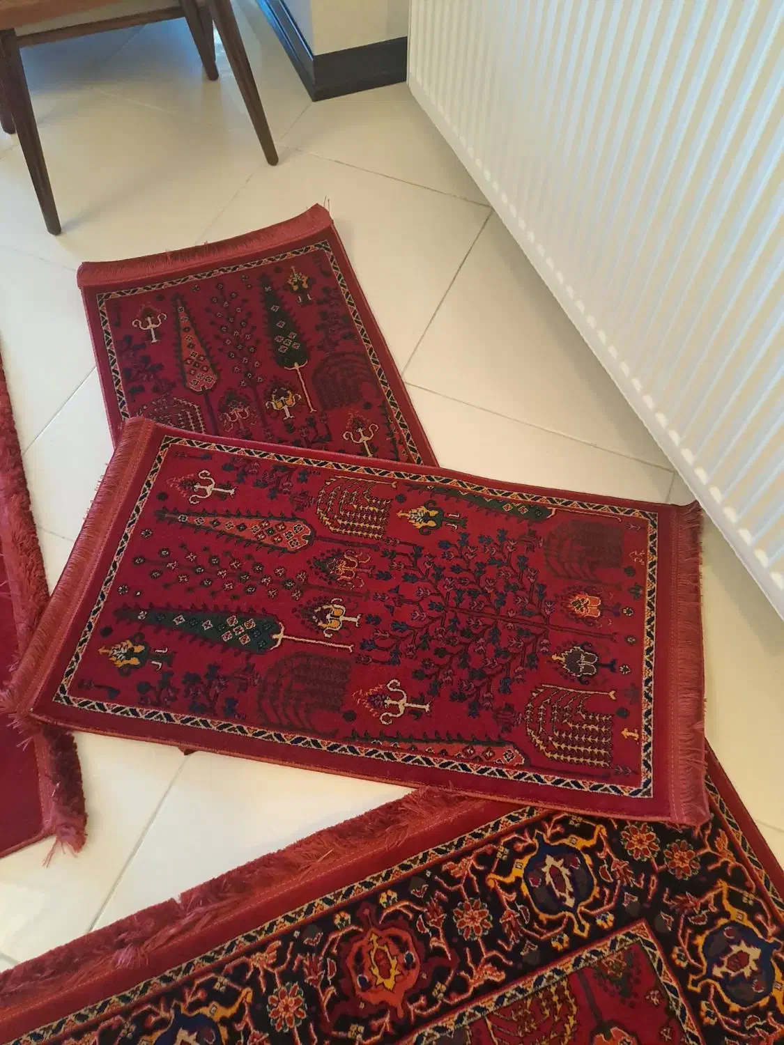 دوعدد کناره فرش سنتی ۷۰۰شانه|فرش|مهاباد (آذربایجان غربی), |دیوار