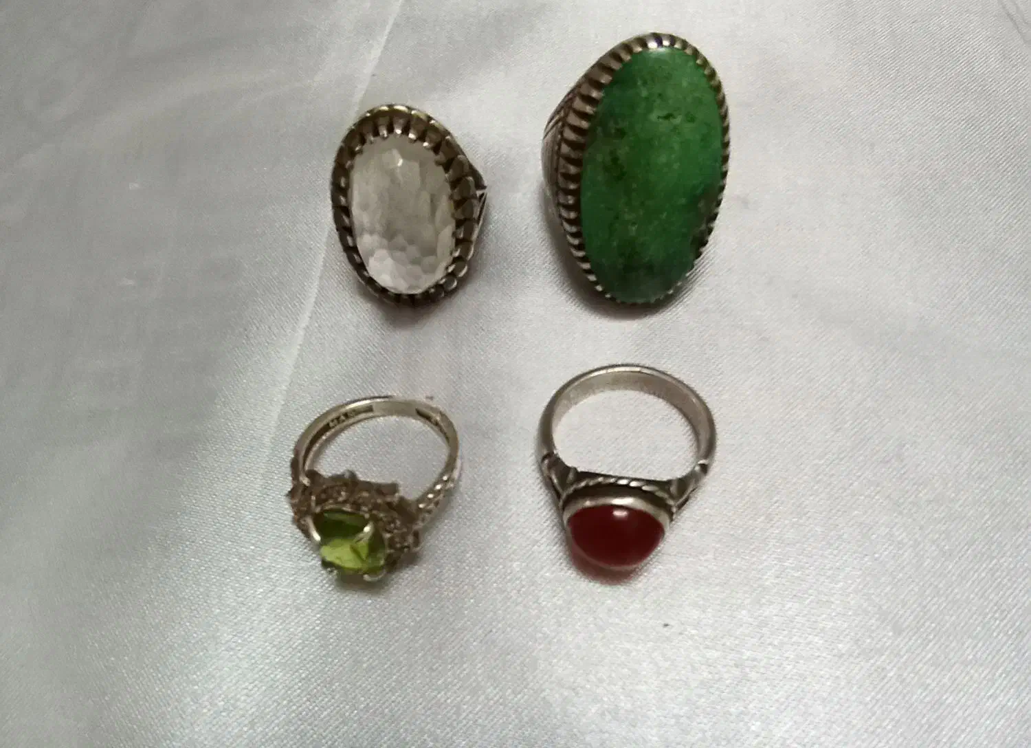 انگشترای نقره و زیورالات سنگی|جواهرات|مهدی شهر, |دیوار