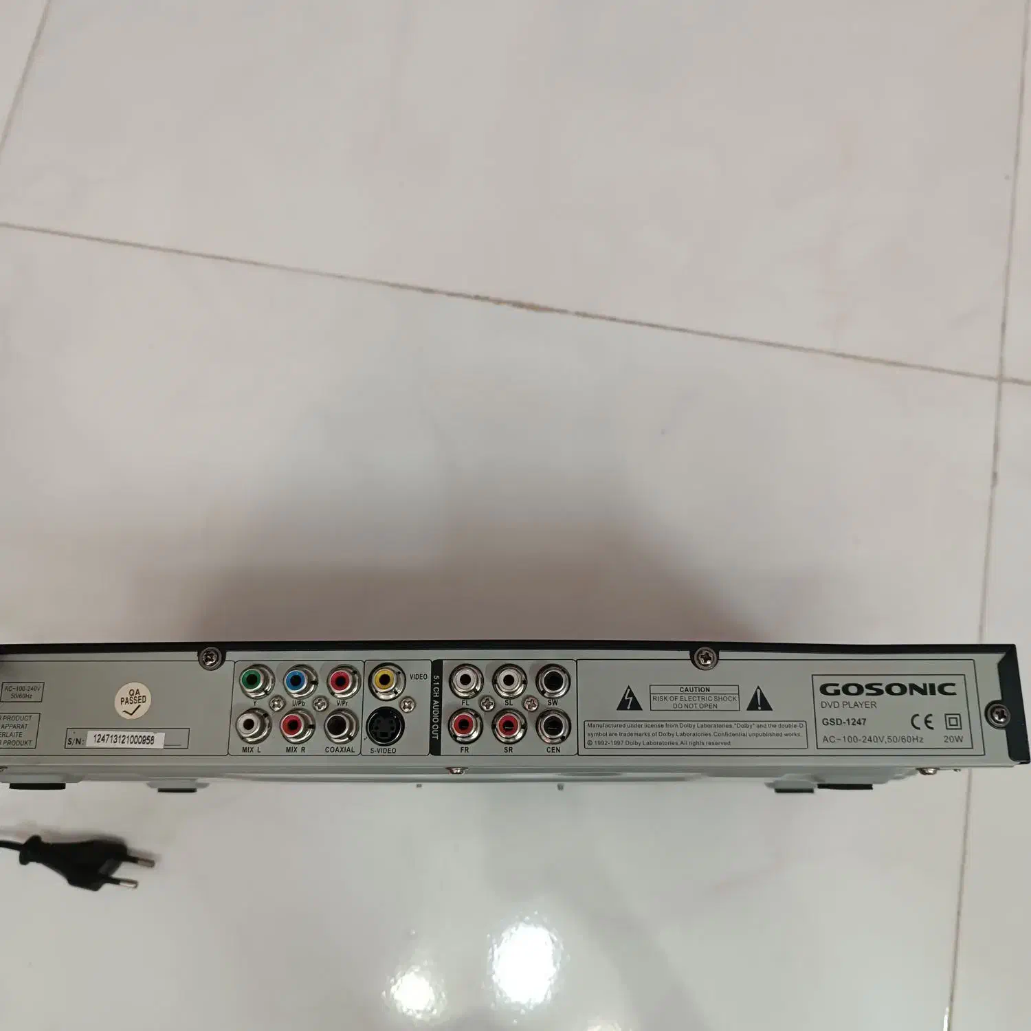 دستگاه دی وی دی پلیر گاسونیک gosonic|پخش‌کننده DVD و ویدیو|مشهد, حجاب (شهرک غرب)|دیوار