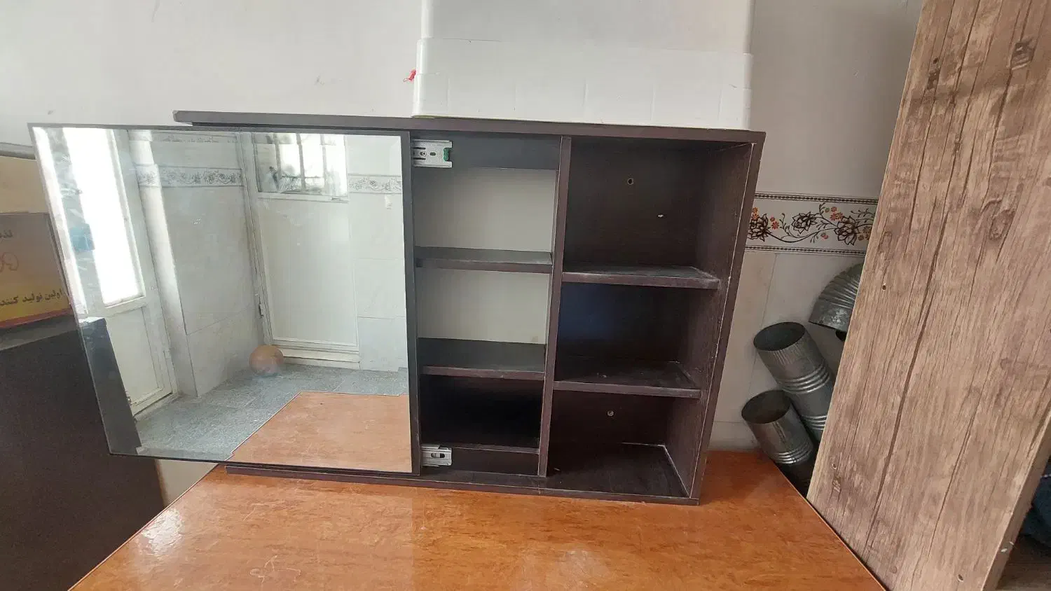 کتابخونه ساعت وبخارشوی|کتابخانه، شلف، قفسه‌های دیواری|ابهر, |دیوار