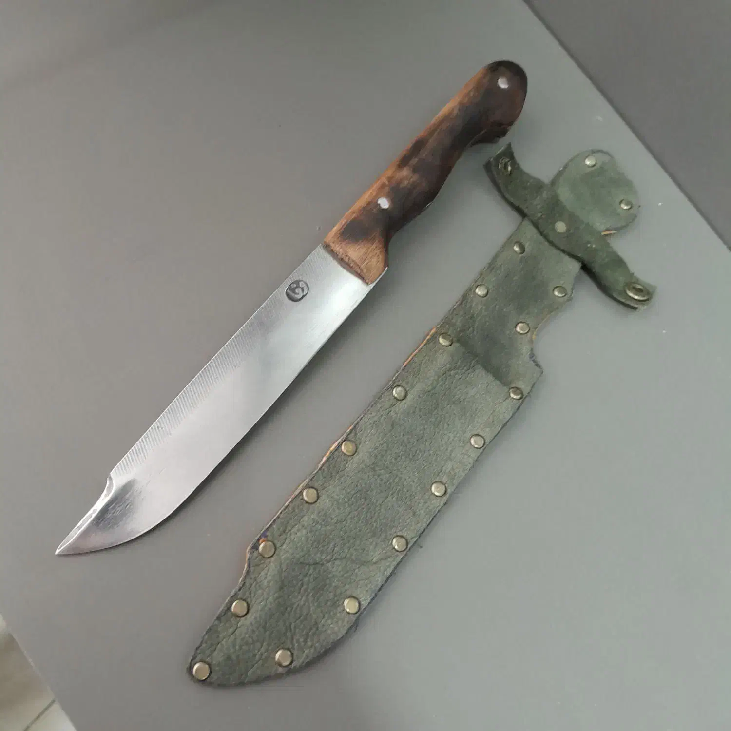 چاقو کارد قدیمی استاد وفا،ساخته شده از سوهان|کلکسیون اشیاء عتیقه|تهران, بهار|دیوار