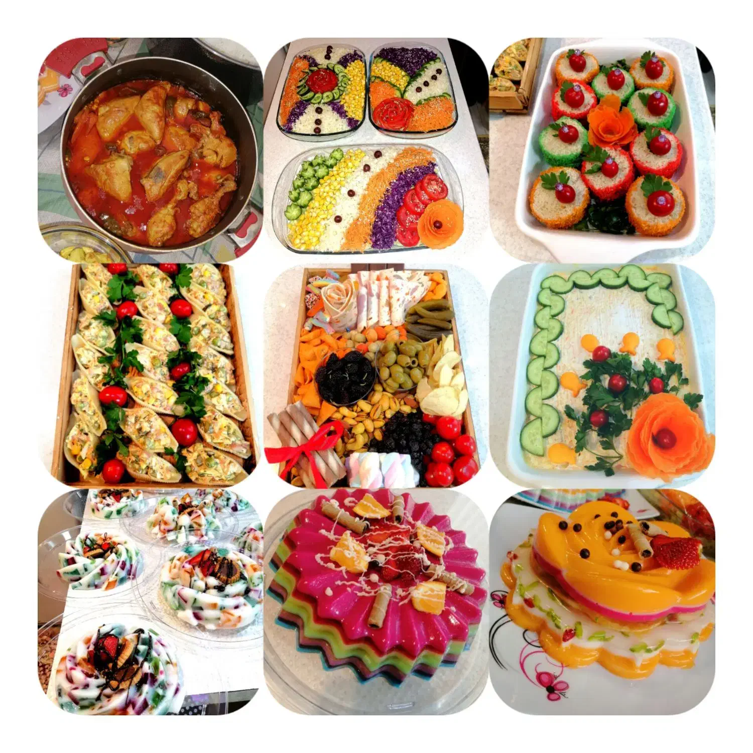 سفارش غذای خانگی، فینگر فود، ژله، دسر وسالاد|خدمات پذیرایی، مراسم|همدان, |دیوار