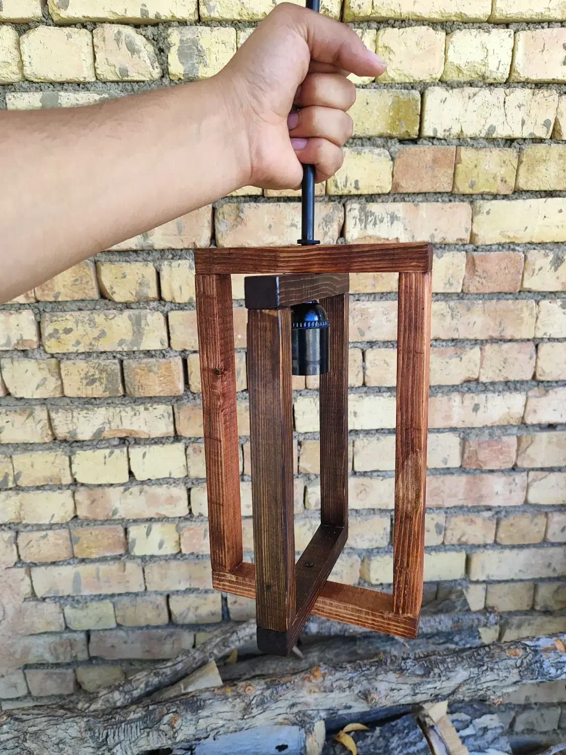 لوستر چوبی|لوستر و چراغ آویز|اصفهان, گرکان|دیوار