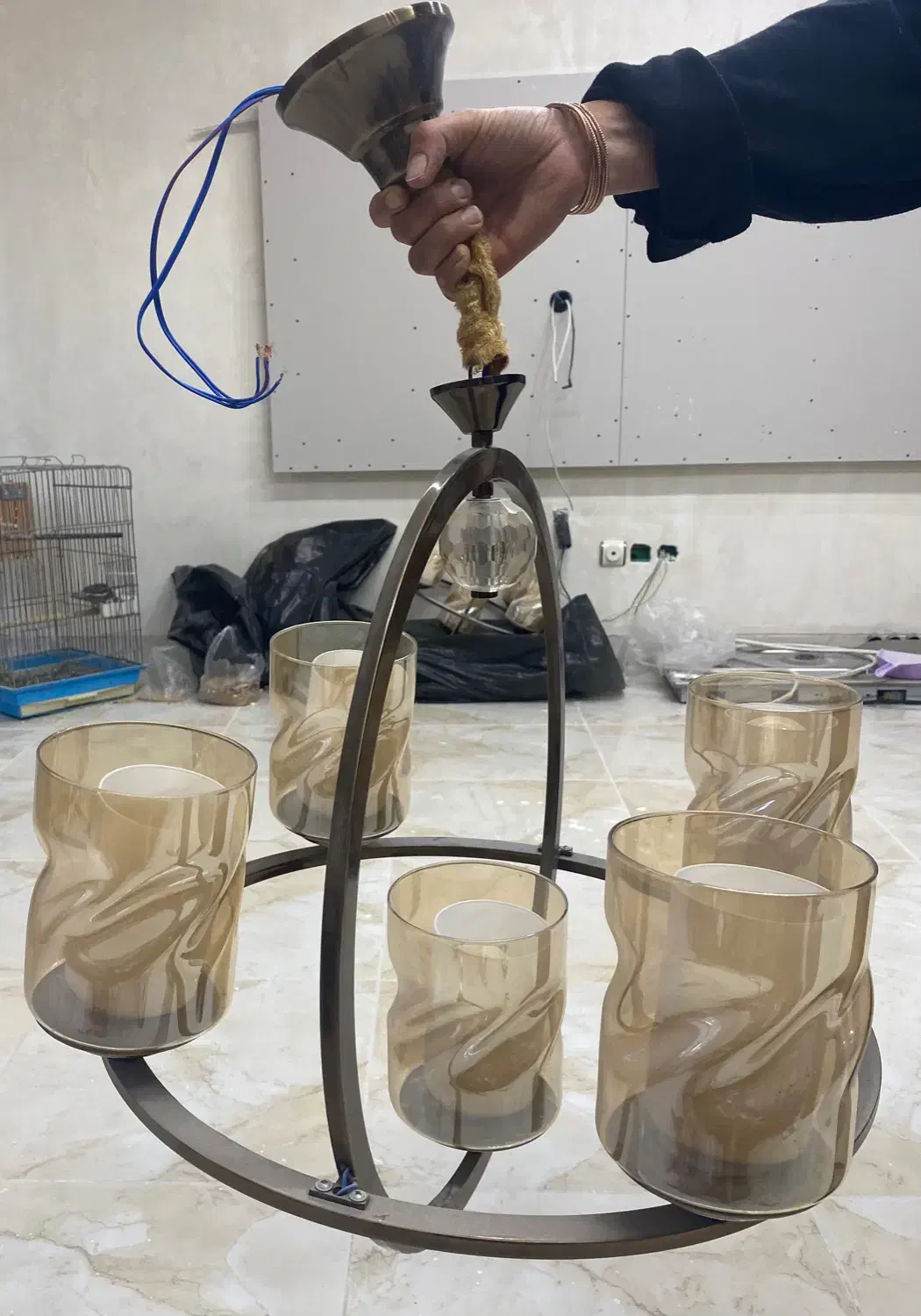 لوستر|لوستر و چراغ آویز|همدان, |دیوار