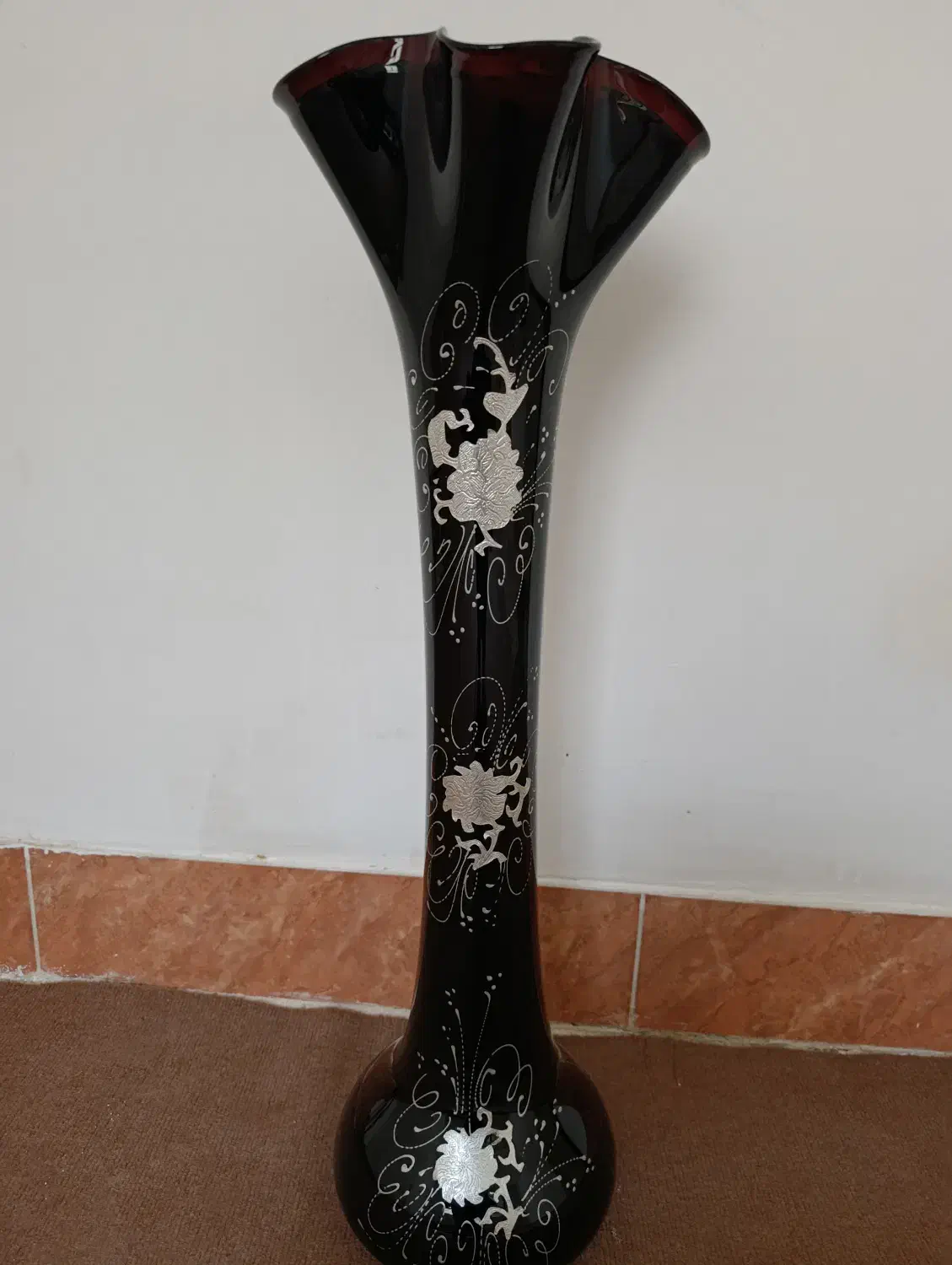 گلدان شیشه ایی بلند|صنایع دستی و سایر لوازم تزئینی|میاندوآب, |دیوار