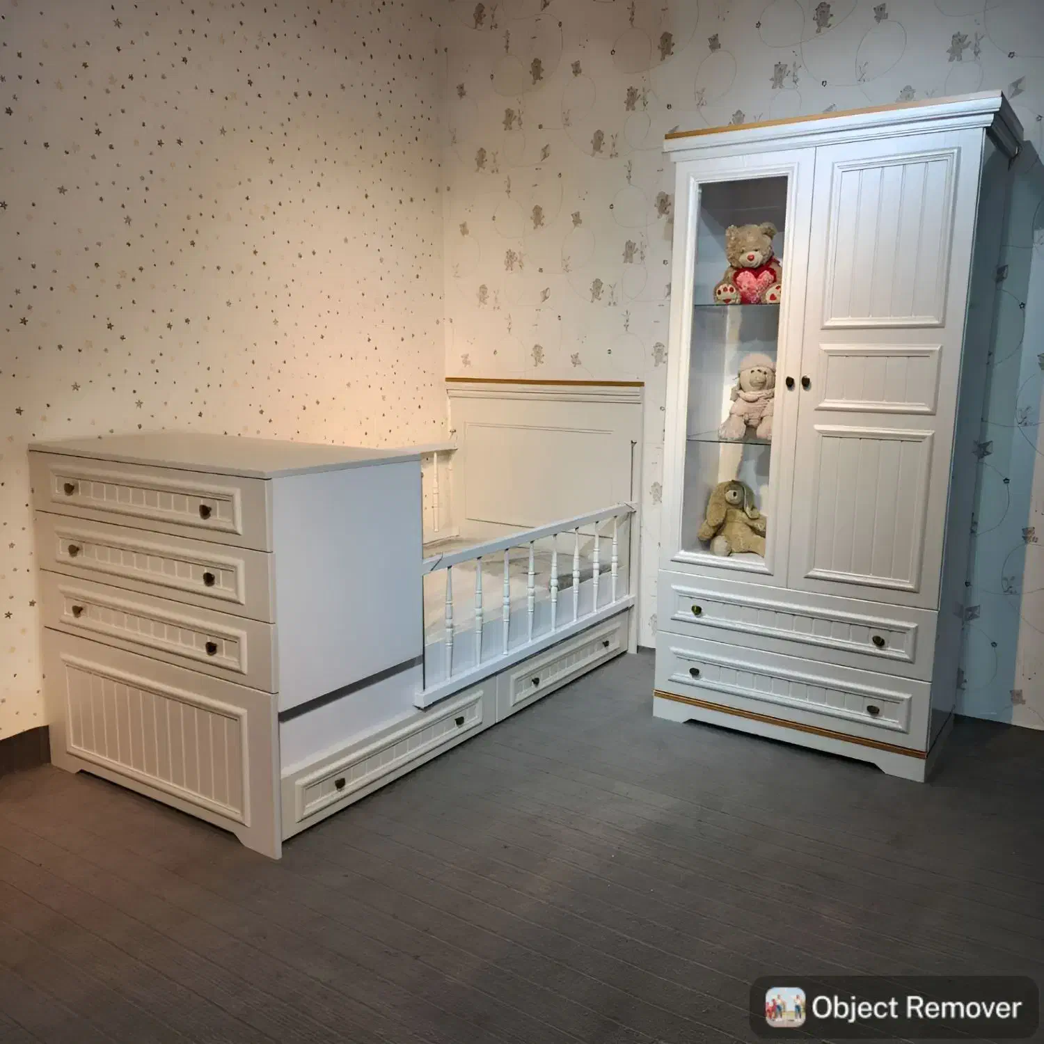 سرویس خواب سیسمونی نوزاد (تمام MDF)|تخت و سرویس خواب|کرمان, |دیوار
