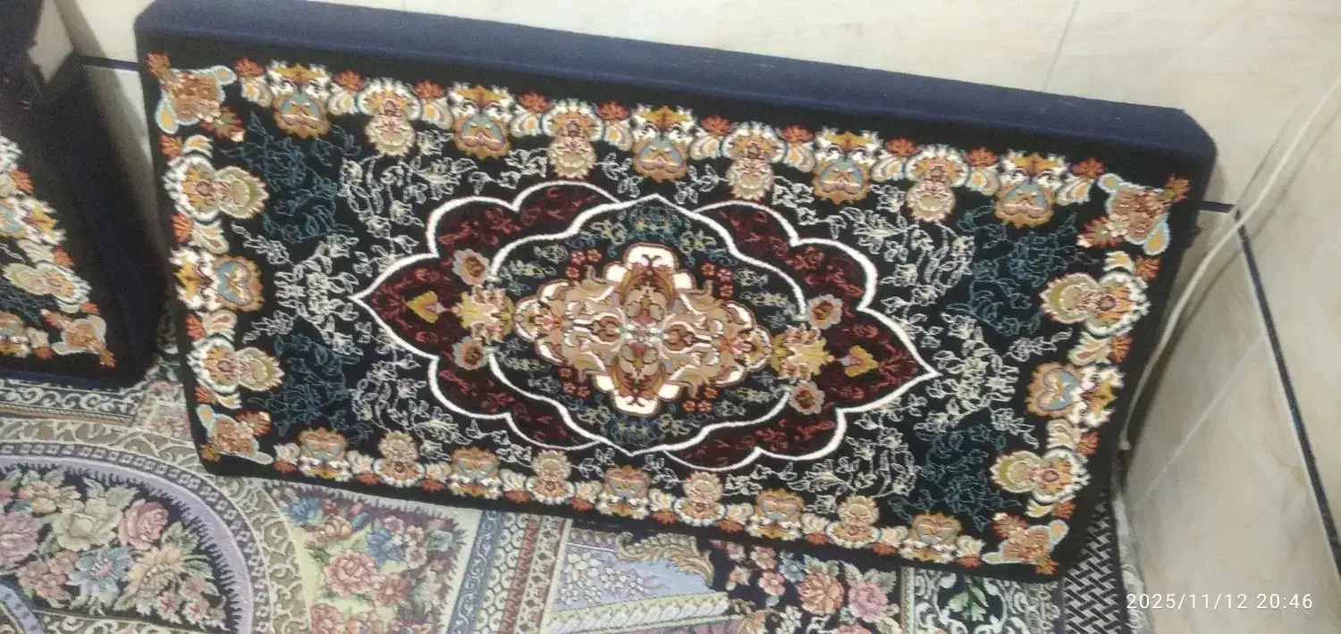 پشتی دست بافت رنگ خاص طرح فرش|پشتی|شیراز, سهلآباد|دیوار