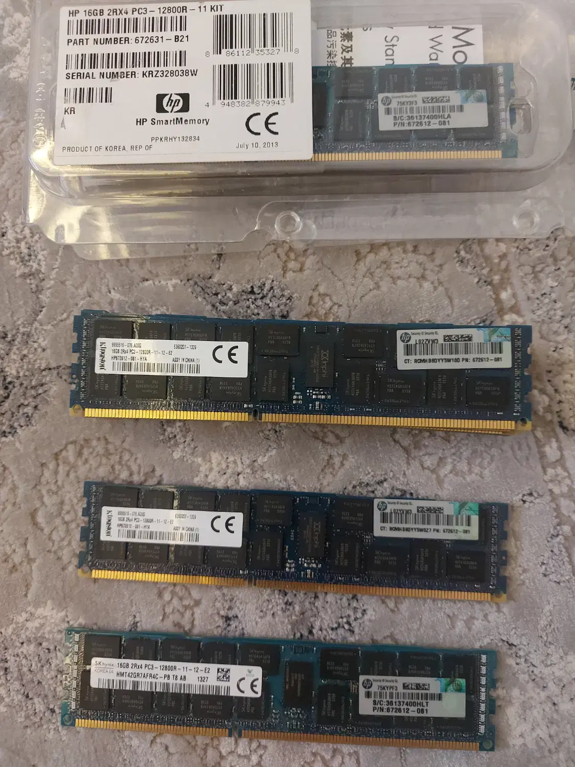 فروش ram hp 16gb 12800|قطعات و لوازم جانبی رایانه|اصفهان, طامه|دیوار