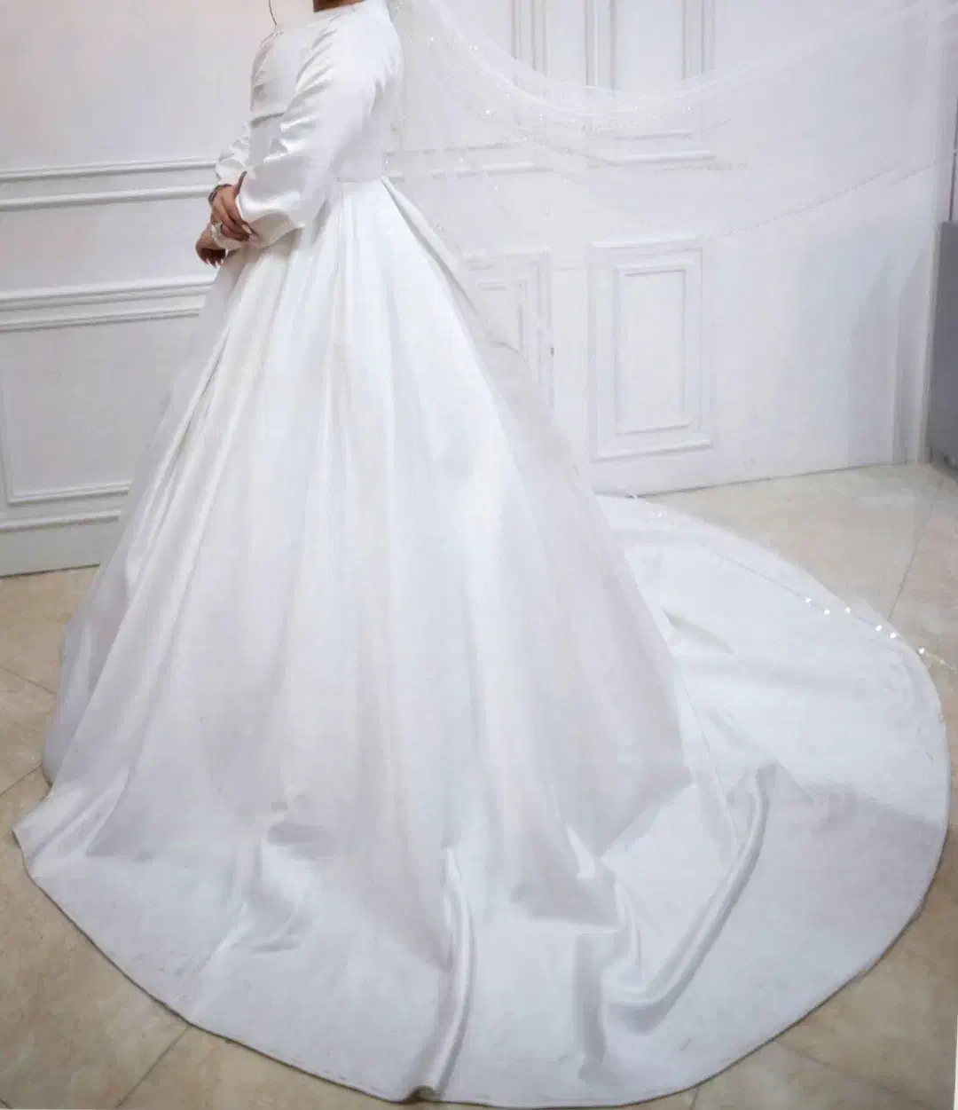 لباس عروس پوشیده سایز 44-42|لباس|اصفهان, شهید رجایی|دیوار