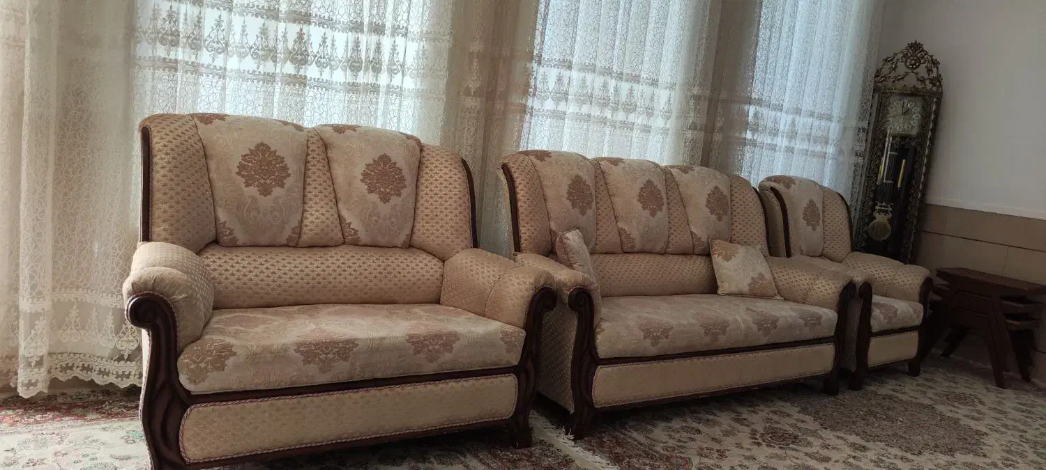 مبلمان راحتی۱۴نفره|مبلمان خانگی و میز عسلی|بافق, |دیوار