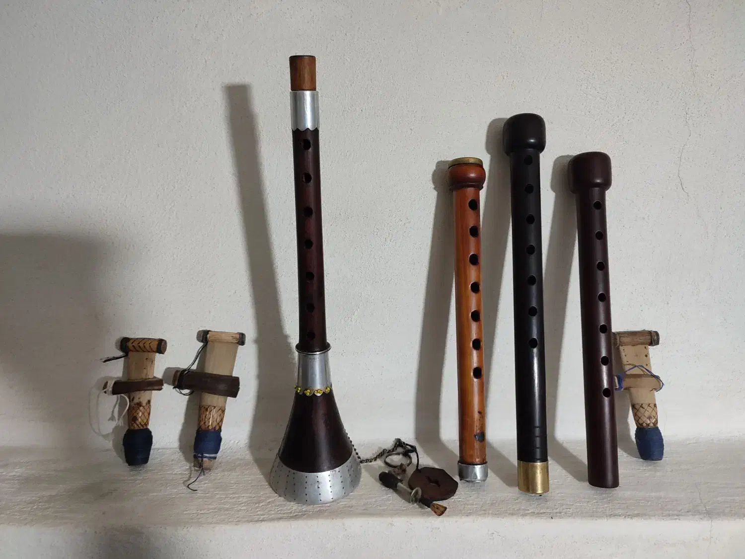 ساز های بادی نرمه نی زورنا و....|سازهای بادی|سنندج, |دیوار