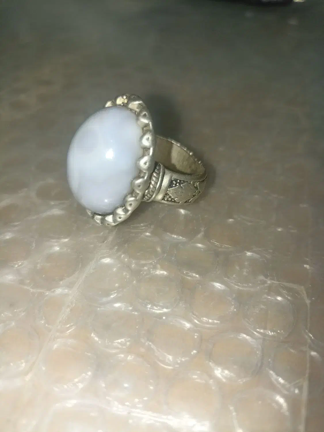 انگشتر نقره قدیمی باباقوری|جواهرات|خاش, |دیوار