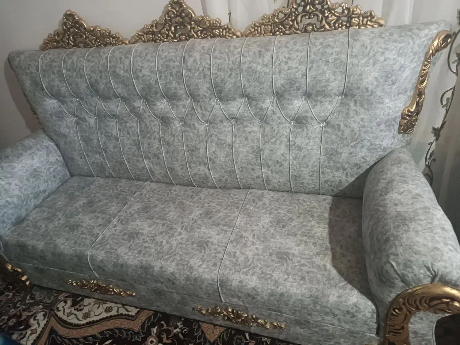 مبل هفت نفره نو|مبلمان خانگی و میز عسلی|نیمبلوک, |دیوار