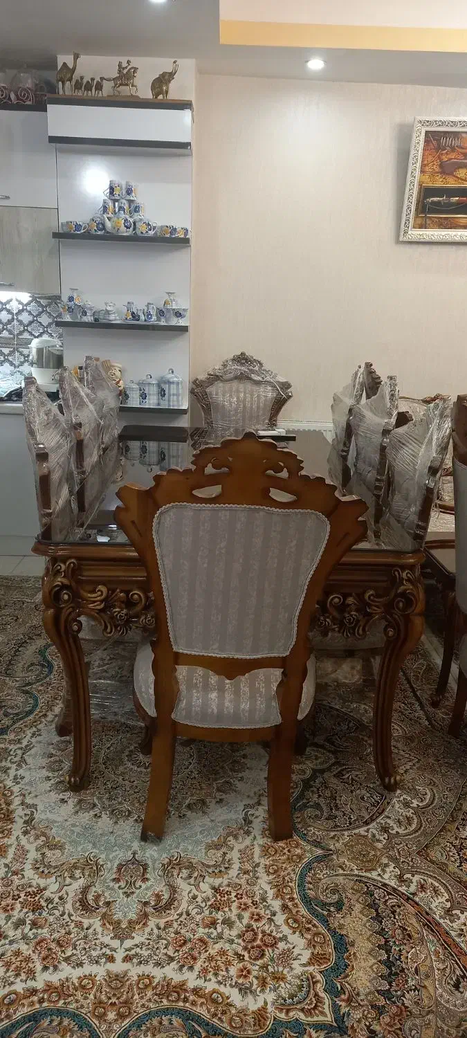 مبل ۷ نفره میز غذاخوری ۸ نفره سرویس کامل|مبلمان خانگی و میز عسلی|کهریزک, |دیوار