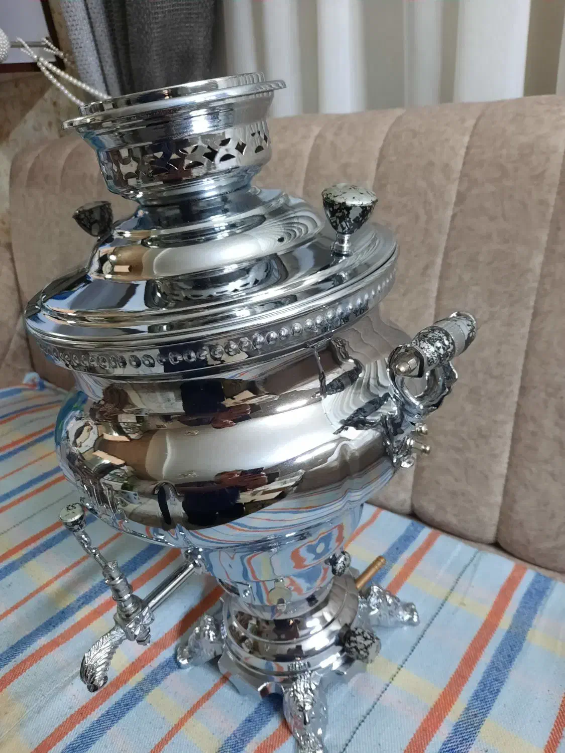 سماورپایه گازسوز۱۰لیتری نو|سماور، چایساز، قهوهساز|اسلامشهر, شهرک قائمیه|دیوار