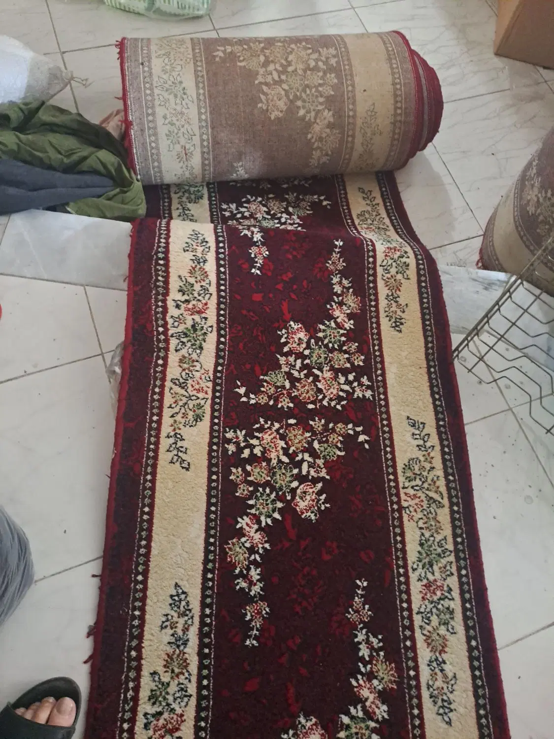 کناره فرش روپله|فرش|کرمانشاه, |دیوار