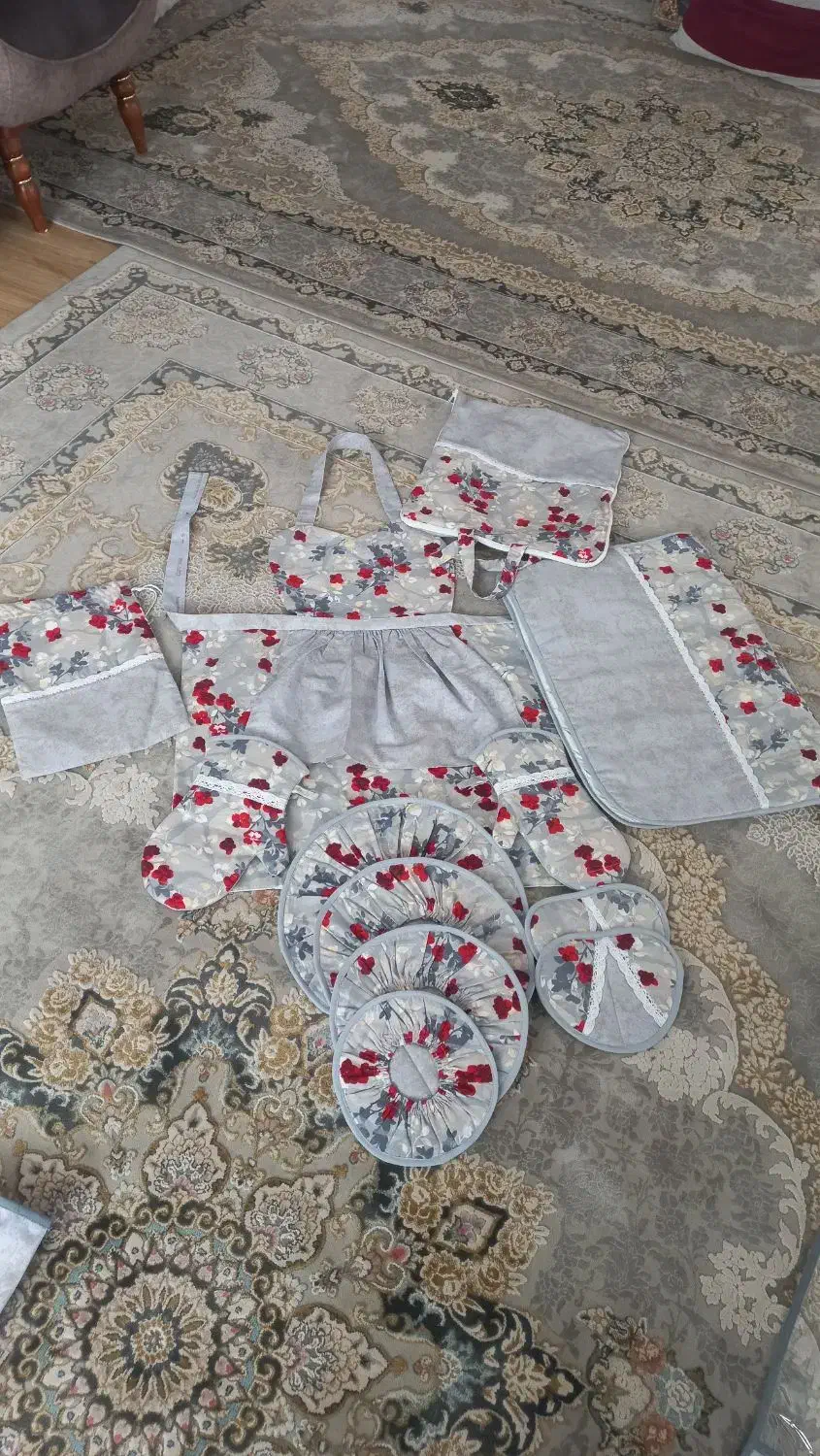 سرویس اشپزخانه عروس ۱۳ پارچه|سفره، حوله، دستمال آشپزخانه|سبزوار, توحیدشهر|دیوار