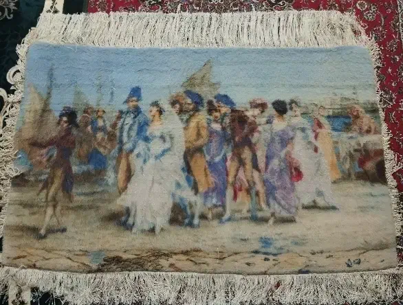 تابلو فرش دستباف عروس ونیز|تابلو فرش|کازرون, |دیوار