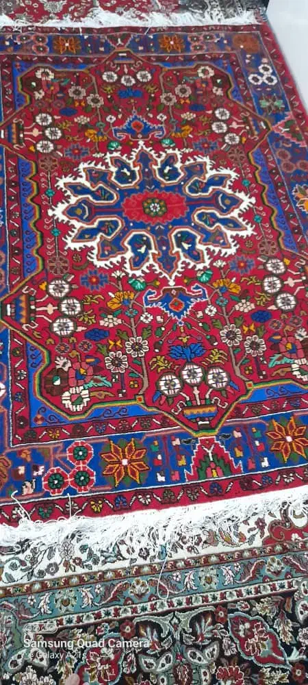 قالی دستبافت نهاوند تازه از دار اومده پایین|فرش|نهاوند, |دیوار