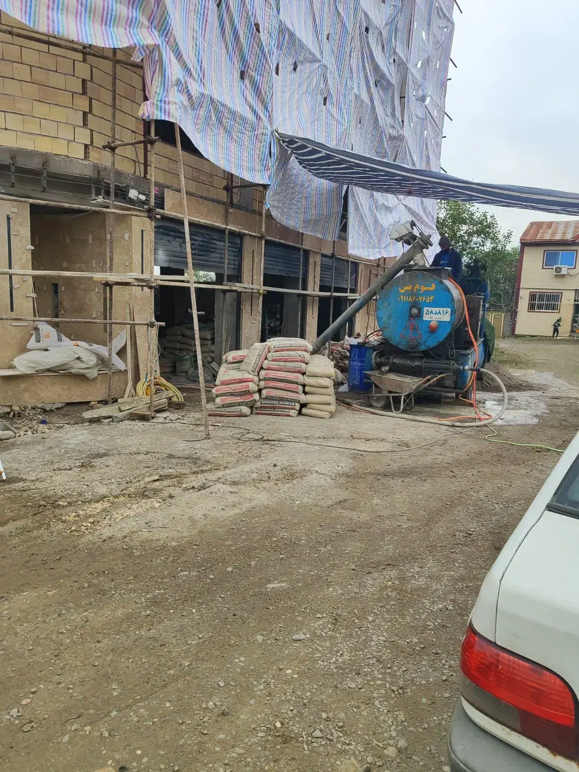 اجرای فوم بتن|خدمات پیشه و مهارت|لاهیجان, آهندان|دیوار