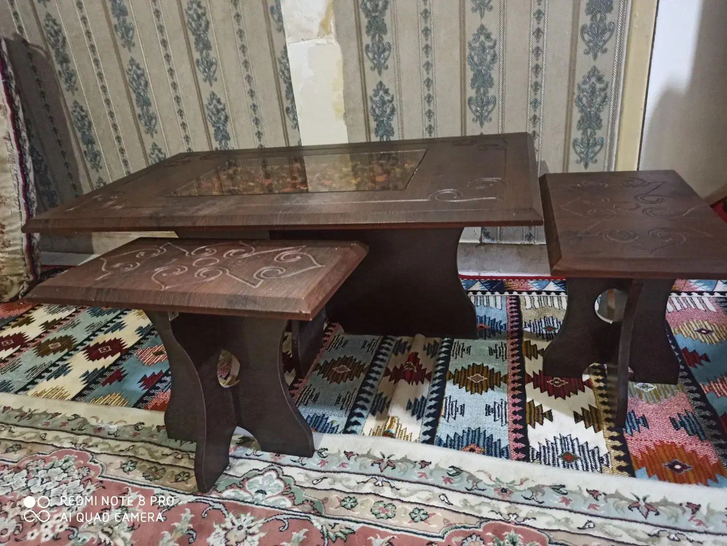 میز عسلی چوبی|مبلمان خانگی و میز عسلی|کرمانشاه, |دیوار