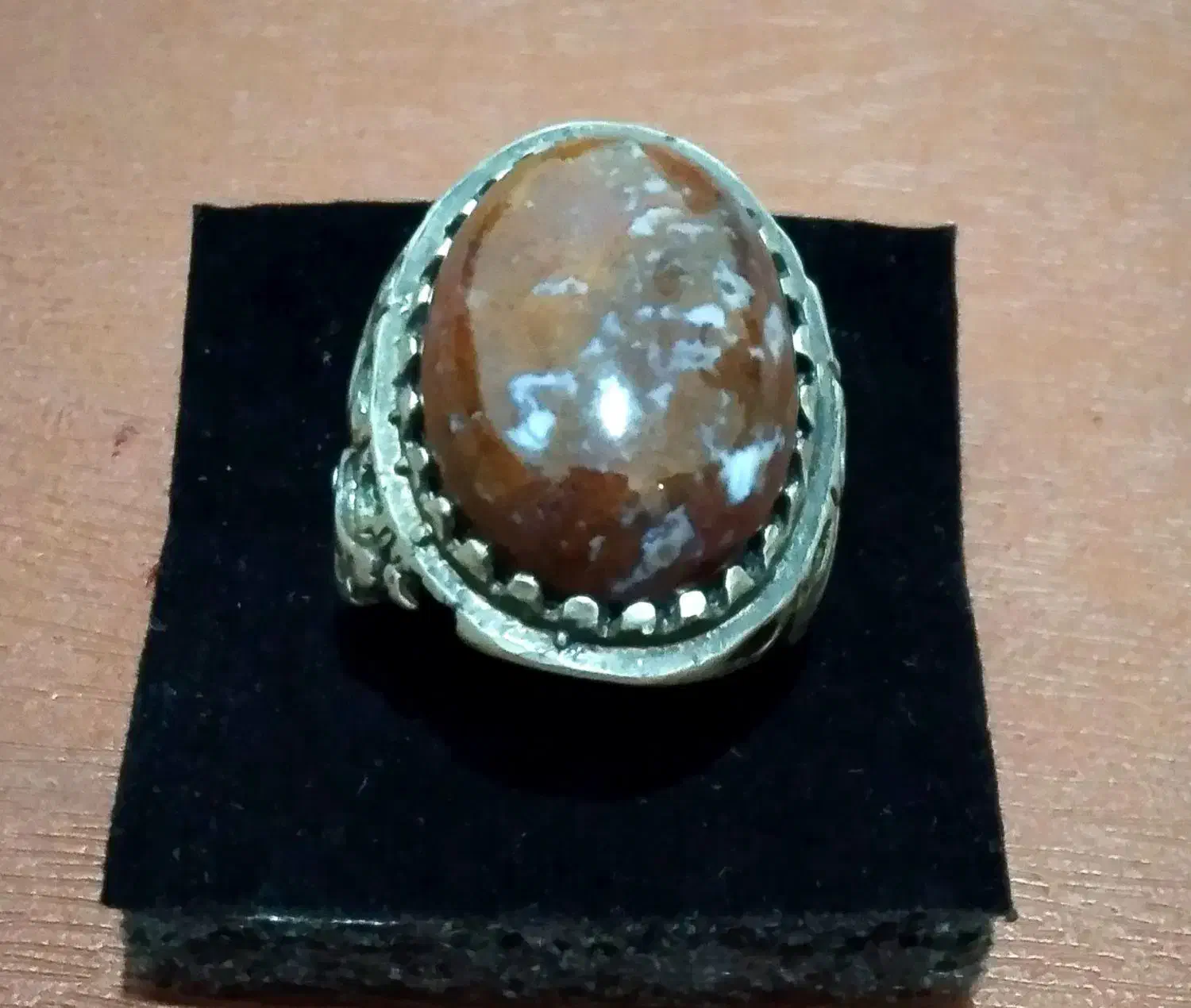 انگشتر جاسپر خوش تراش و انگشتر عقیق کبدی آبدار|جواهرات|سنندج, |دیوار