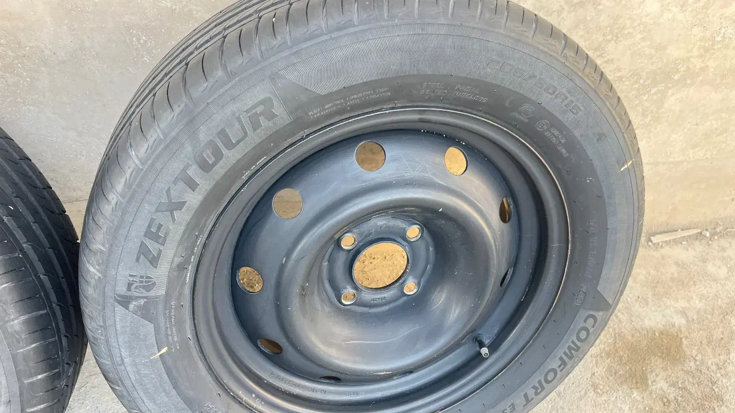 ۴حلقه رینگ و لاستیک خارجی پژو|قطعات یدکی و لوازم جانبی|بندر ماهشهر, |دیوار