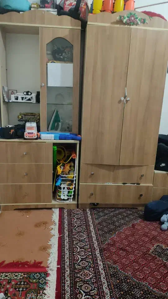 کمد و تخت نوجوان|تخت و سرویس خواب|خرمدره, |دیوار