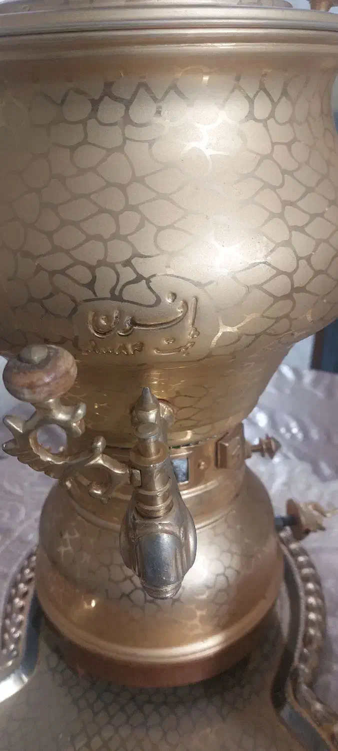 سرویس سماور /سینی/پارچ/کاسه طلایی|سماور، چای‌ساز، قهوه‌ساز|گرگان, |دیوار