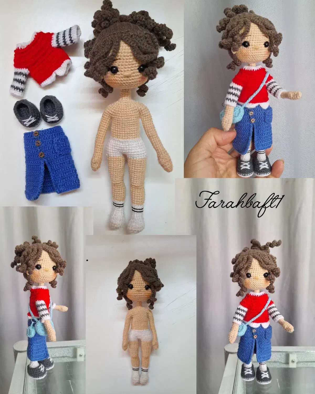 عروسکهای زیبا بافت دلخواه شما|صنایع دستی و سایر لوازم تزئینی|شاهینشهر, فیض|دیوار