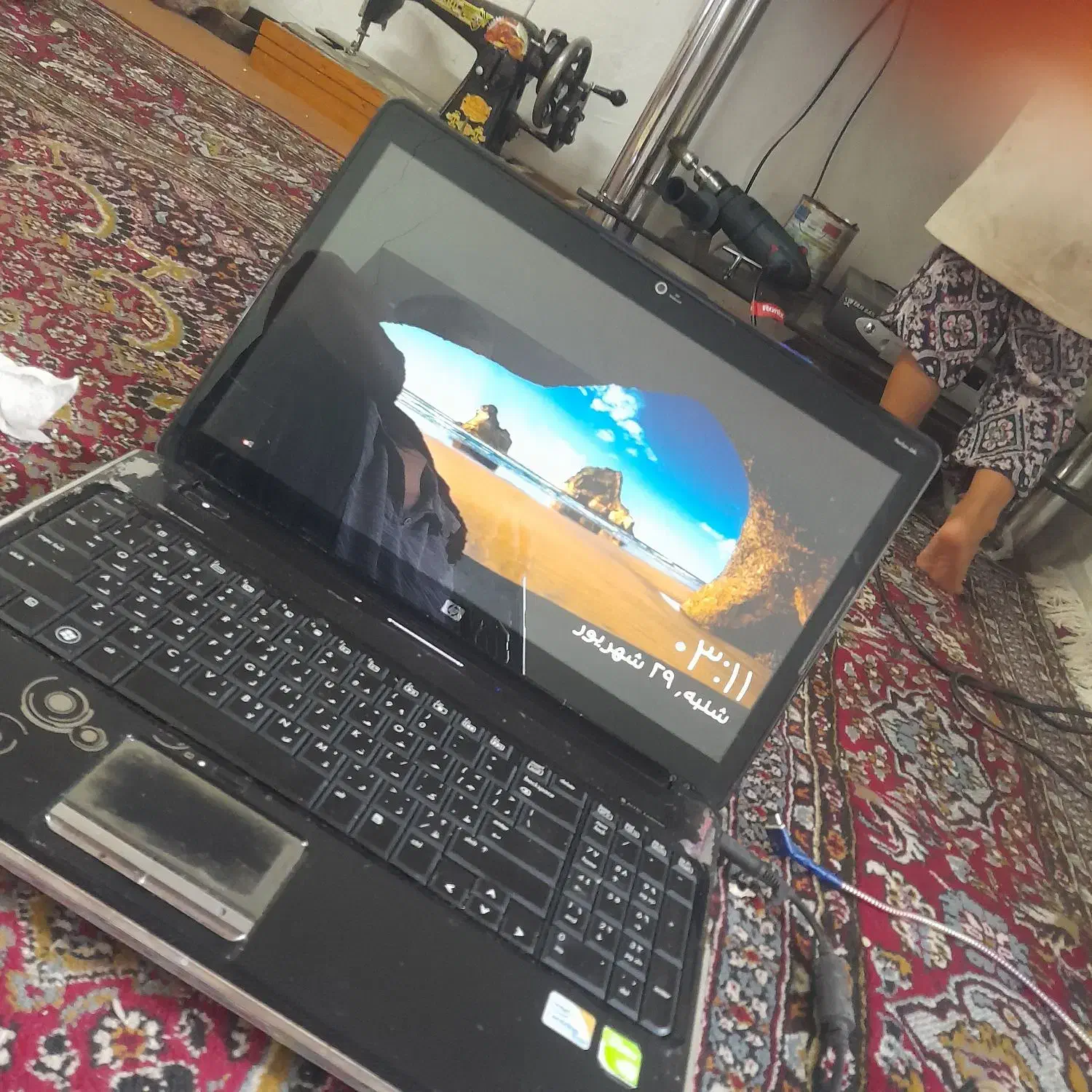 لبتاپ hpبدون باطری|رایانه همراه|زنجان, |دیوار