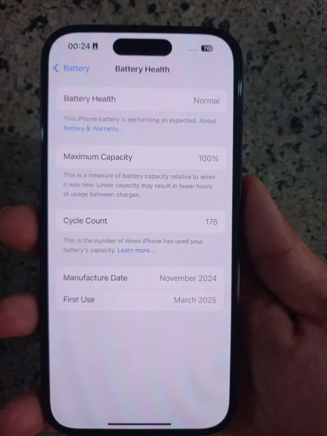 اپل iPhone 16 با حافظهٔ ۱۲۸ گیگابایت|موبایل|کرمانشاه, |دیوار