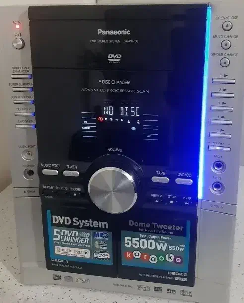 ضبط پاناسونیک 5دیسک 5500w|سیستم صوتی خانگی|ری, دیلمان|دیوار