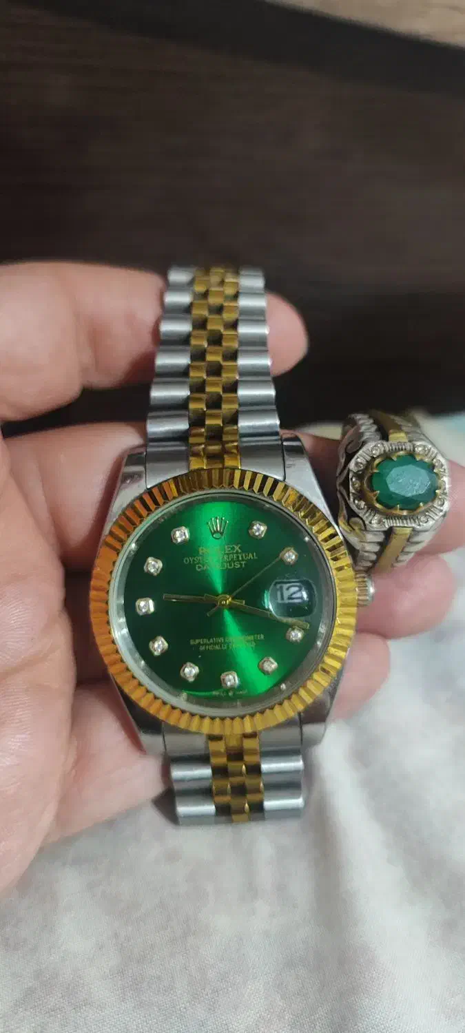 ست انگشتر نقره دست ساز و ساعت رولکس|جواهرات|تهران, تهرانسر شرقی|دیوار