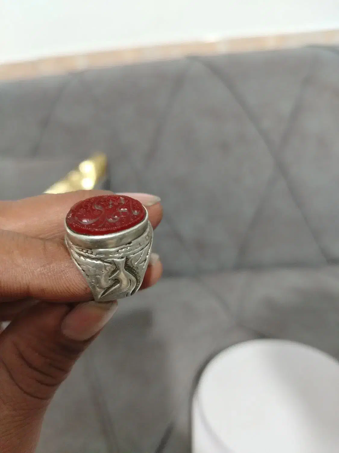 انگشتر عقیق یمن خطی|جواهرات|بیرجند, |دیوار