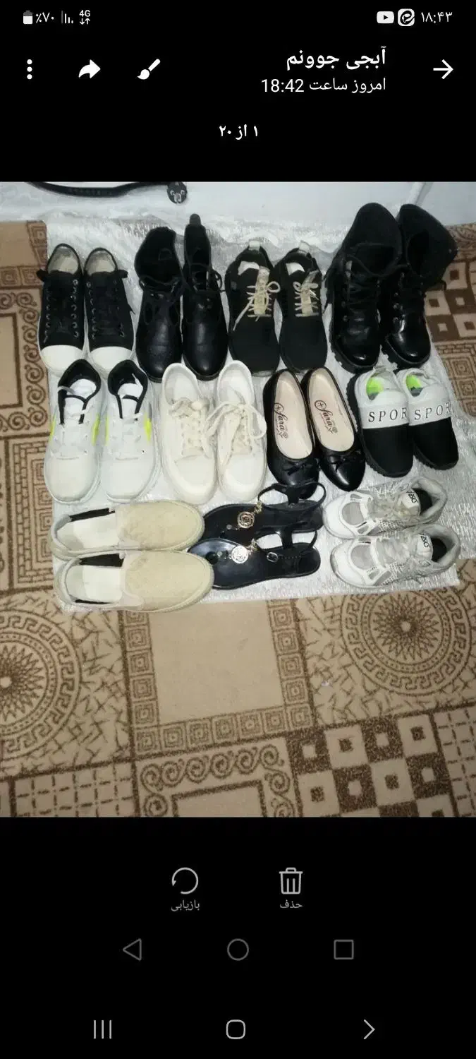 با سلام تعدادی کفش زنانه به فروش میرسد|کیف، کفش، کمربند|مشهد, وحید|دیوار