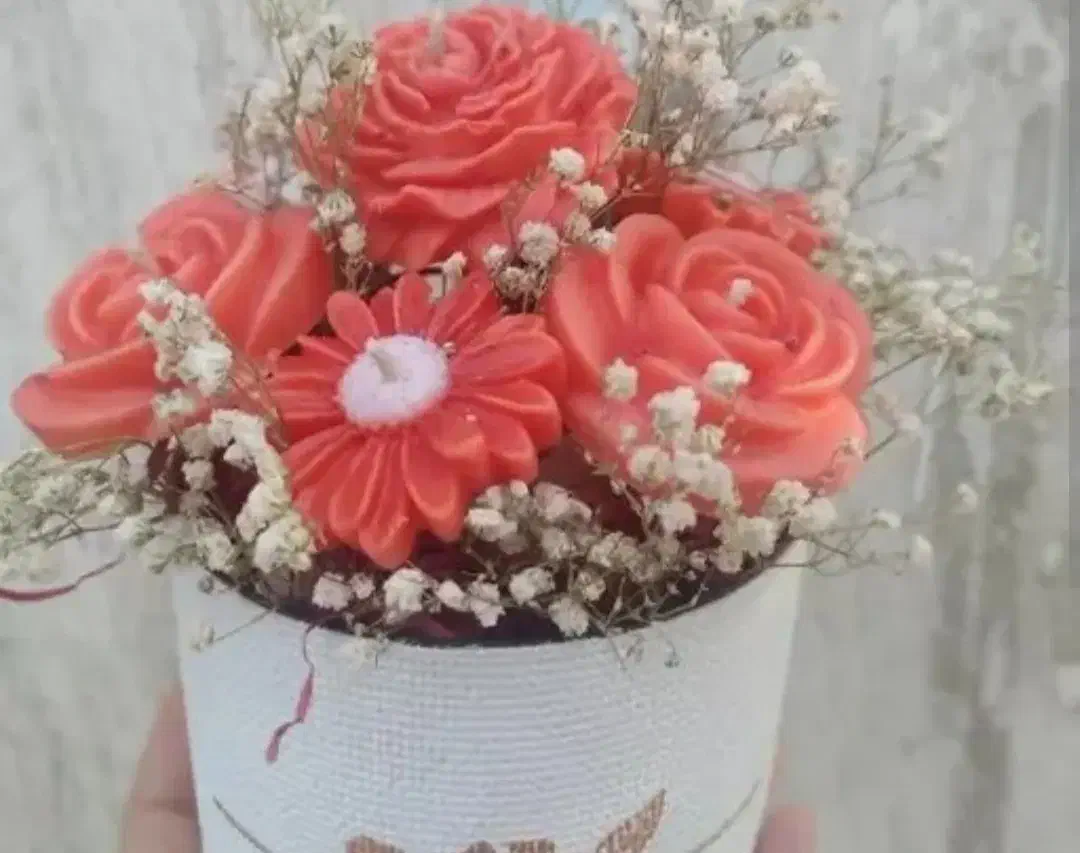 باکس گل شمع|صنایع دستی و سایر لوازم تزئینی|گرمسار, |دیوار